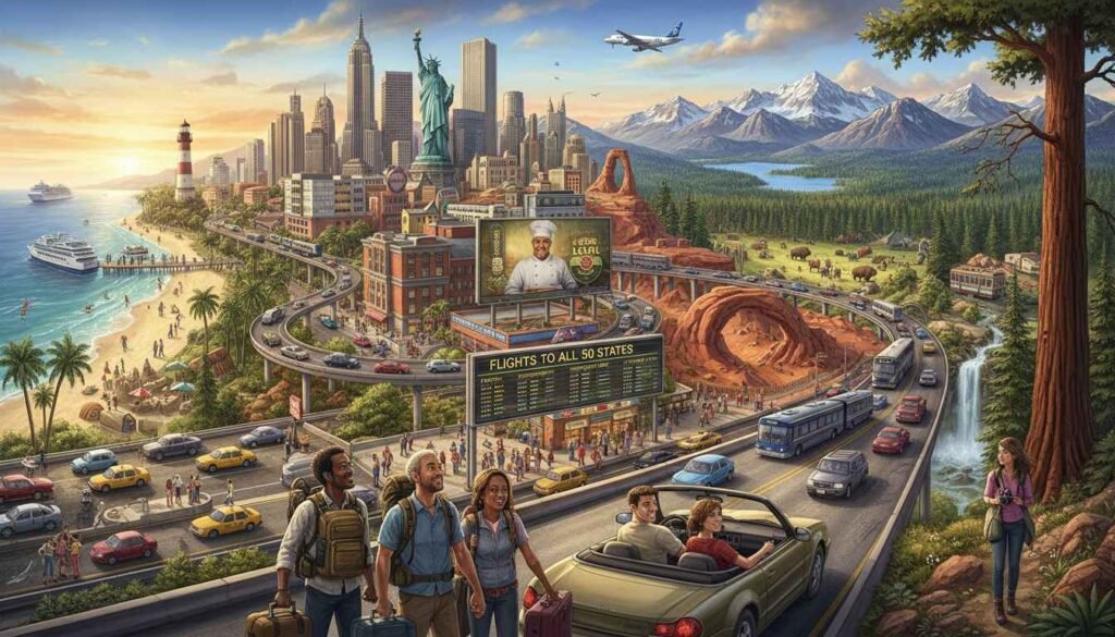 most visited place in us for domestic tourists